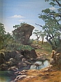Death Rock - oil painting